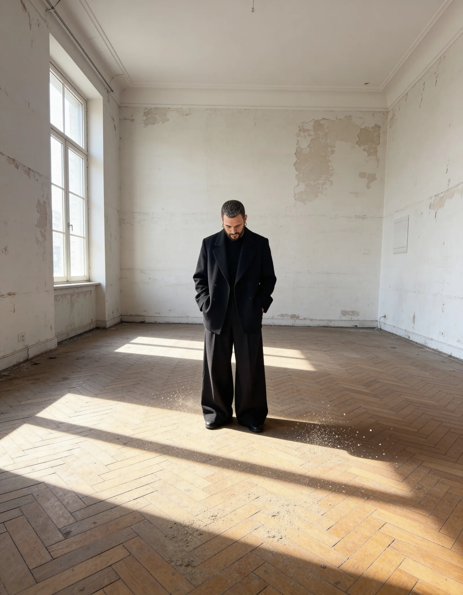 Rosario Canale in an empty room